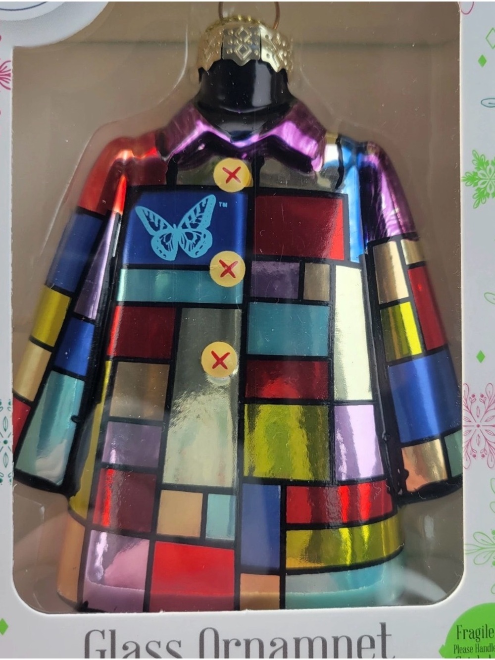 Dolly Parton Coat of Many Colors Christmas Glass Ornament Exclusive 2025 New